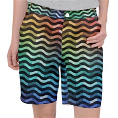 Digital Waves Pocket Shorts by Sparkle