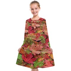 Spring Leafs Kids  Midi Sailor Dress by Sparkle