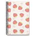 Strawberries-pattern-design 5.5  x 8.5  Notebook View1