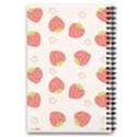 Strawberries-pattern-design 5.5  x 8.5  Notebook View2