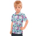 Classy-swan-pattern Kids  Polo Tee View1