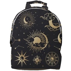 Asian-set-with-clouds-moon-sun-stars-vector-collection-oriental-chinese-japanese-korean-style Mini Full Print Backpack by Vaneshart