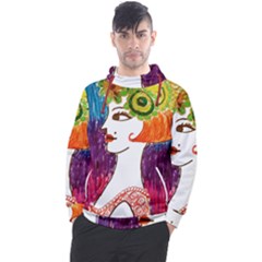 Art Deco Woman Men s Pullover Hoodie by snowwhitegirl