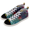 Flower Dna Men s Mid-Top Canvas Sneakers View2