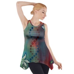 Flower Dna Side Drop Tank Tunic by RobLilly