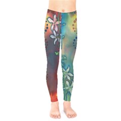 Flower Dna Kids  Leggings by RobLilly