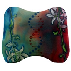 Flower Dna Velour Head Support Cushion by RobLilly