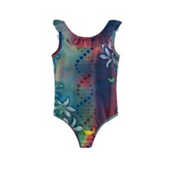 Flower Dna Kids  Frill Swimsuit by RobLilly