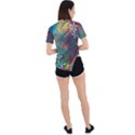 Flower Dna Asymmetrical Short Sleeve Sports Tee View4