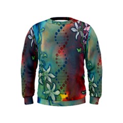 Flower Dna Kids  Sweatshirt by RobLilly