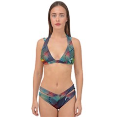 Flower Dna Double Strap Halter Bikini Set by RobLilly