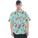 Pattern with koi fishes Men s Short Sleeve Shirt View1