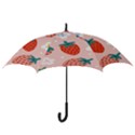 Strawberry seamless pattern Hook Handle Umbrellas (Medium) View3