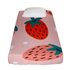 Strawberry Seamless Pattern Fitted Sheet (single Size) by BangZart