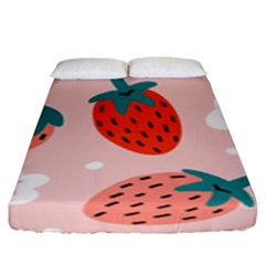 Strawberry Seamless Pattern Fitted Sheet (king Size) by BangZart