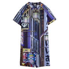 Shinjuku District Urban Night Scene, Tokyo Japan Kids  Boyleg Half Suit Swimwear by dflcprintsclothing