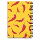 Chili vegetable pattern background 5.5  x 8.5  Notebook View2