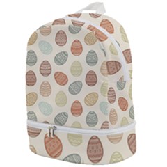 Seamless Pattern Colorful Easter Egg Flat Icons Painted Traditional Style Zip Bottom Backpack by BangZart