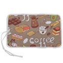 Vector seamless pattern with doodle coffee equipment Pen Storage Case (L) View1