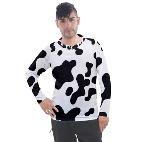 Cow Pattern Men s Pique Long Sleeve Tee by BangZart