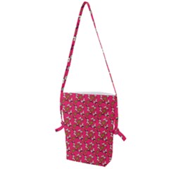 Clown Ghost Pattern Pink Folding Shoulder Bag by snowwhitegirl