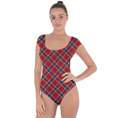 Scottish And Celtic Pattern - Braveheard Is Proud Of You Short Sleeve Leotard  by DinzDas