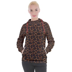 Animal Skin - Panther Or Giraffe - Africa And Savanna Women s Hooded Pullover by DinzDas