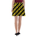 Warning Colors Yellow And Black - Police No Entrance 2 A-Line Pocket Skirt View2