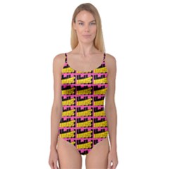 Haha - Nelson Pointing Finger At People - Funny Laugh Camisole Leotard  by DinzDas