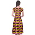 Haha - Nelson Pointing Finger At People - Funny Laugh Cap Sleeve Wrap Front Dress View2