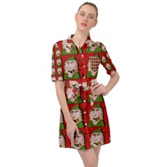 Village Dude - Hillbilly And Redneck - Trailer Park Boys Belted Shirt Dress by DinzDas