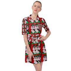 Village Dude - Hillbilly And Redneck - Trailer Park Boys Belted Shirt Dress by DinzDas