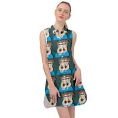 Village Dude - Hillbilly And Redneck - Trailer Park Boys Sleeveless Shirt Dress by DinzDas