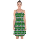 Game Over Karate And Gaming - Pixel Martial Arts Ruffle Detail Chiffon Dress View1