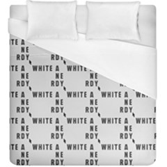 White And Nerdy - Computer Nerds And Geeks Duvet Cover (king Size) by DinzDas