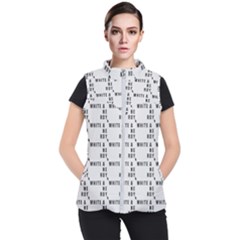 White And Nerdy - Computer Nerds And Geeks Women s Puffer Vest by DinzDas