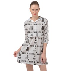 White And Nerdy - Computer Nerds And Geeks Mini Skater Shirt Dress by DinzDas