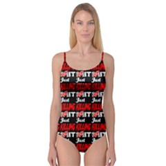 Just Killing It - Silly Toilet Stool Rocket Man Camisole Leotard  by DinzDas