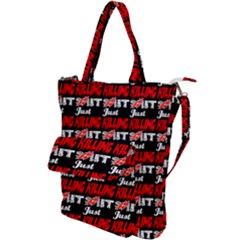 Just Killing It - Silly Toilet Stool Rocket Man Shoulder Tote Bag by DinzDas