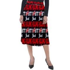 Just Killing It - Silly Toilet Stool Rocket Man Classic Velour Midi Skirt  by DinzDas