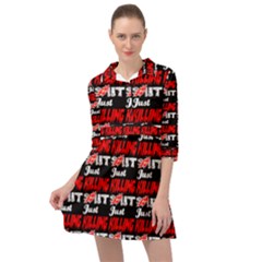 Just Killing It - Silly Toilet Stool Rocket Man Mini Skater Shirt Dress by DinzDas