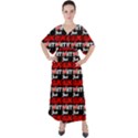 Just Killing It - Silly Toilet Stool Rocket Man V-Neck Boho Style Maxi Dress View1