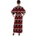 Just Killing It - Silly Toilet Stool Rocket Man V-Neck Boho Style Maxi Dress View2