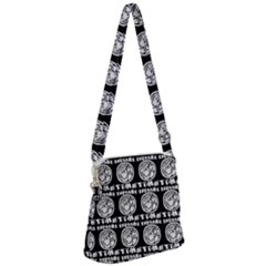 Inka Cultur Animal - Animals And Occult Religion Zipper Messenger Bag by DinzDas