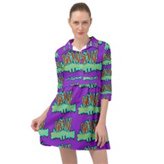 Jaw Dropping Comic Big Bang Poof Mini Skater Shirt Dress by DinzDas