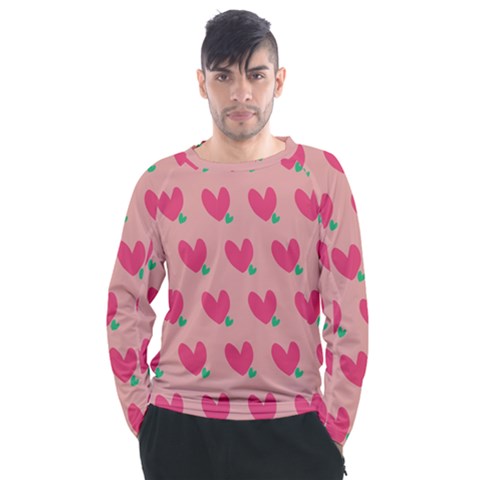 Hearts Men s Long Sleeve Raglan Tee by tousmignonne25