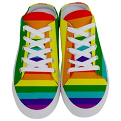 Original 8 Stripes Lgbt Pride Rainbow Flag Half Slippers by yoursparklingshop