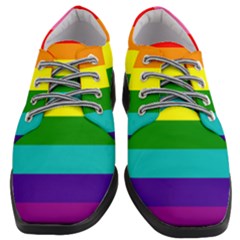 Original 8 Stripes Lgbt Pride Rainbow Flag Women Heeled Oxford Shoes by yoursparklingshop