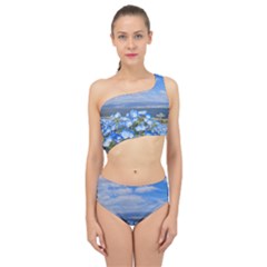 Floral Nature Spliced Up Two Piece Swimsuit by Sparkle