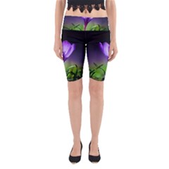 Floral Nature Yoga Cropped Leggings by Sparkle